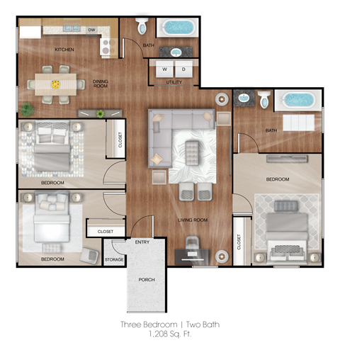 2055 E Hampton Avenue Studio-3 Beds Apartment for Rent - Photo Gallery 42